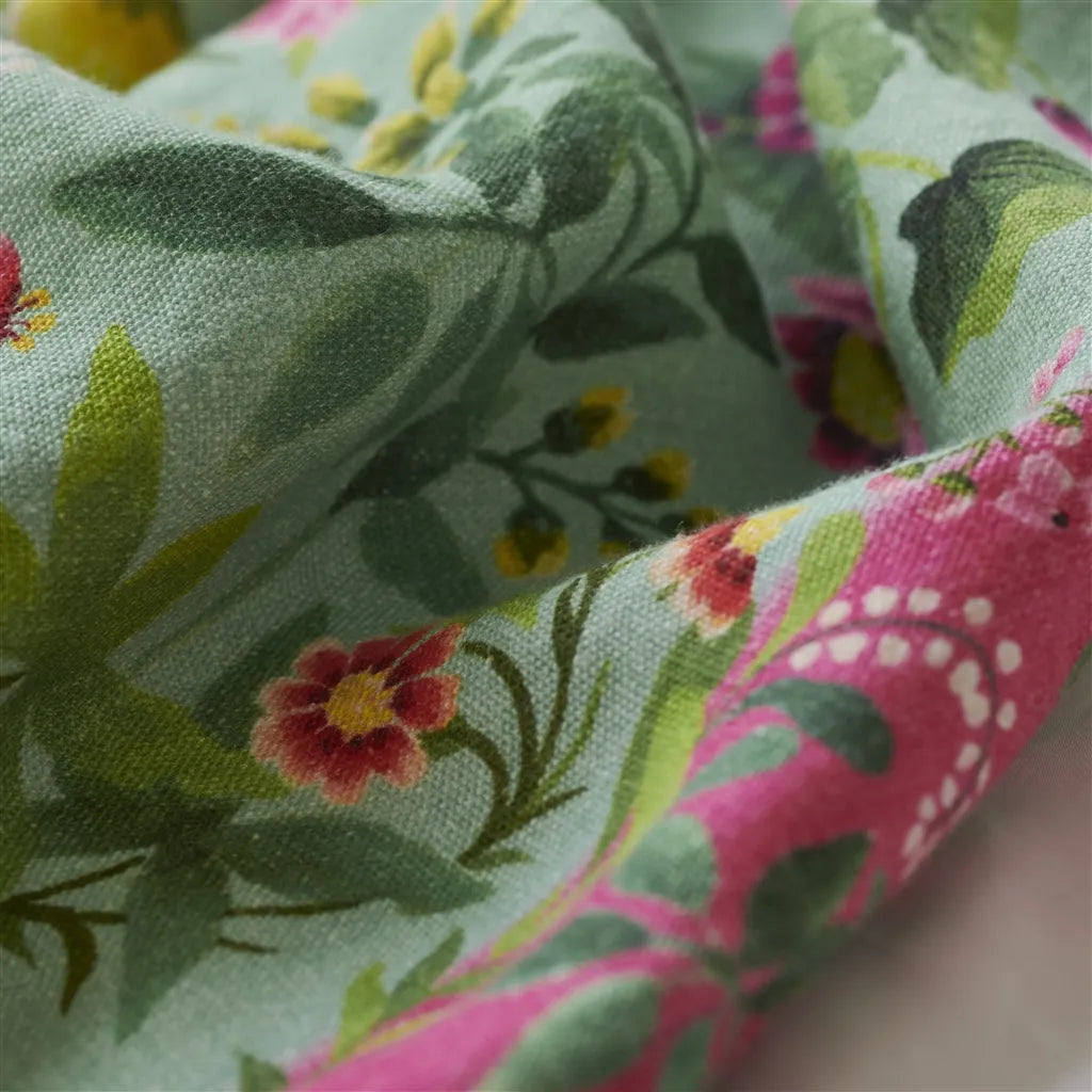 Plaid Ikebana Damask Aqua